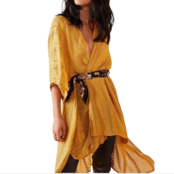 Free people day dreamer gold sequined kimono - Picture 1 of 6